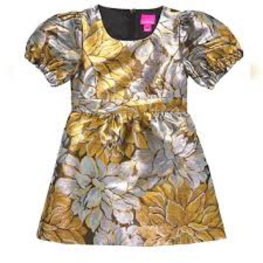 Lilly Pulitzer Metallic Priyanka  Patterned luxurious  Dress⭐️ - Picture 4 of 16